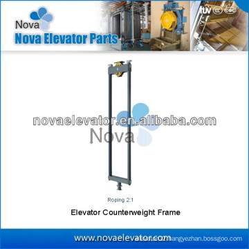 Roping 2:1 Elevator Counterweight Frame, Lift Counterweight Frame